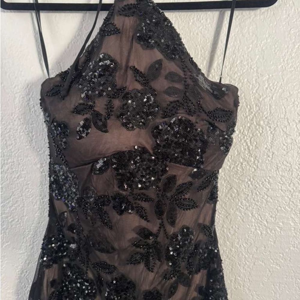 Windsor Black Sequin Floral Dress